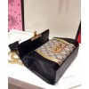 Gucci Padlock GG Supreme and leather shoulder bag 432182 Coffee