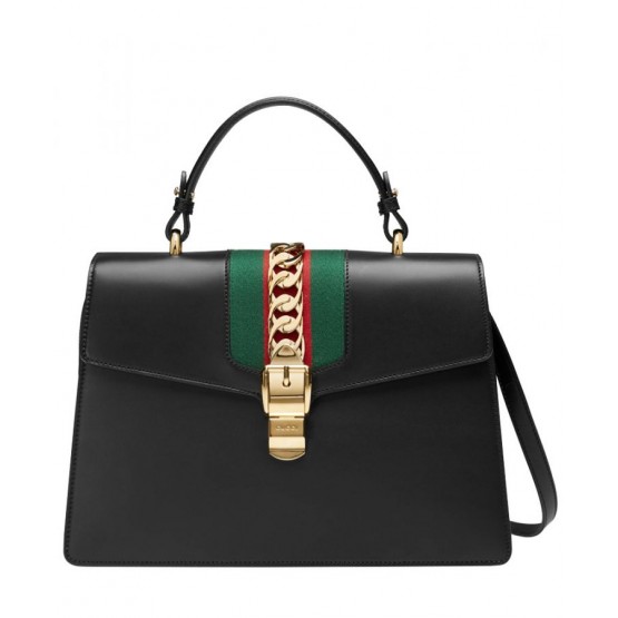 Gucci Sylvie Leather Top Handle Bag 431665