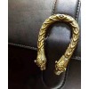 Gucci Women's Dionysus Leather Top Handle Bag 421999 Black