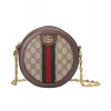 Gucci Ophidia mini GG round shoulder bag 550618 Dark Coffee