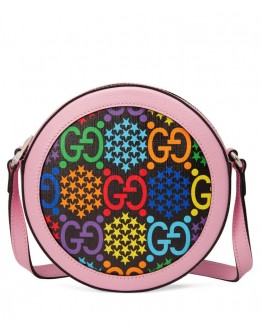 Gucci GG Psychedelic Round Shoulder Bag 603938 Pink