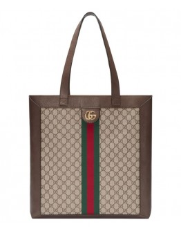 Gucci Ophidia soft GG Supreme large tote 519335 Coffee