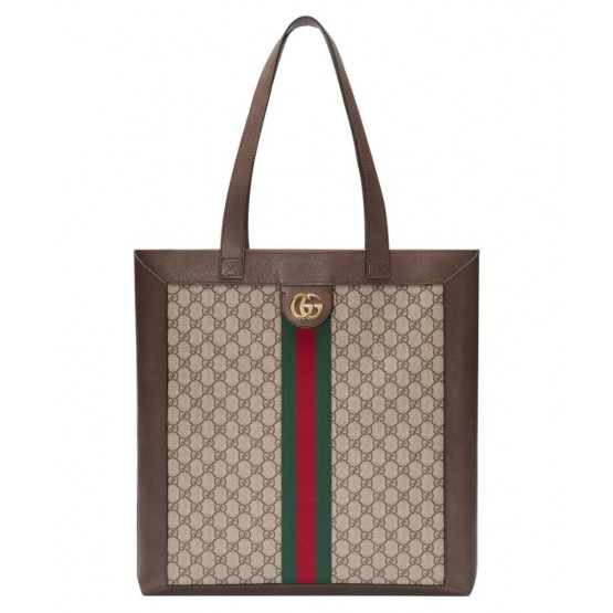 Gucci Ophidia soft GG Supreme large tote 519335 Coffee