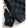 Gucci Medium GG velvet duffle 574966 Black
