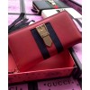Gucci Sylvie leather zip around wallet 476083