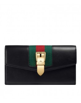 Gucci Sylvie leather continental wallet 476084