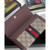 Gucci Ophidia GG continental wallet 523153 Dark Coffee