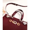 Gucci Zumi Grainy Leather Small Top Handle Bag 569712 Mauve