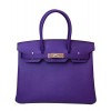 Hermes Birkin 30 Epsom Leather Paon Phw