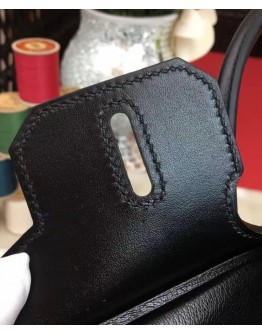 Hermes Birkin bag 30 Box calf leather Black