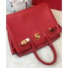 Hermes Birkin 35 Bag Togo Leather Red