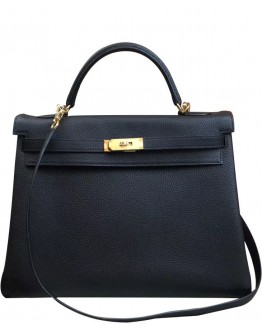 Hermes Kelly Bag 35 Togo Leather Black