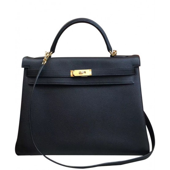 Hermes Kelly Bag 35 Togo Leather Black