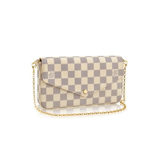 Louis Vuitton Pochette Felicie N63106 White