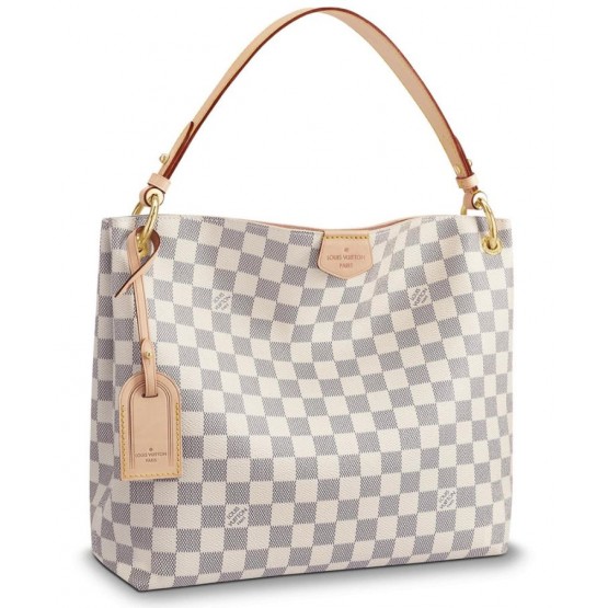 Louis Vuitton Graceful MM N42232 White