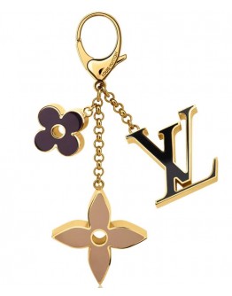 Louis Vuitton Fleur de Monogram Bag Charm M67119 Black