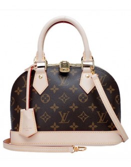 Louis Vuitton Monogram Canvas Alma Shoulder Bag M53152 Brown