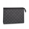 Louis Vuitton Pochette Voyage MM Monogram Eclipse Travel Aessories M61692 Black