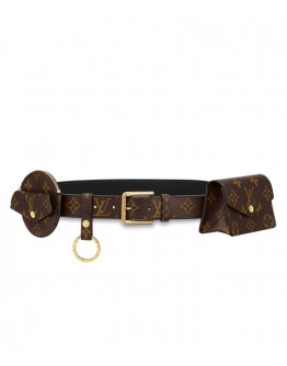 Louis Vuitton Daily Multi Pocket 30mm Belt M0236Y Brown