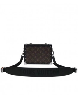 Louis Vuitton Men Box Bag Shoulder Body Bag M44157 Brown