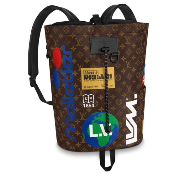Louis Vuitton Chalk Backpack M44615 Brown