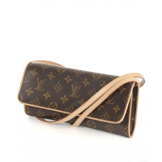 Louis Vuitton Pochette Twin Monogram GM M51852 Brown