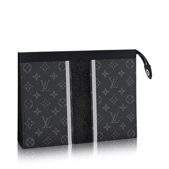 Louis Vuitton Pochette Voyage MM M64440 Black