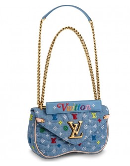 Louis Vuitton New Wave Chain Bag MM M53692 Blue