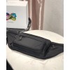 Prada nylon and saffiano leather belt bag 2VL003 Black