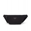 Prada Re-Nylon and Saffiano leather belt bag 2VL033 Black