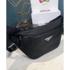 Prada Re-Nylon and Saffiano leather belt bag 2VL033 Black