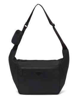 Prada Leather Shoulder Bag Black