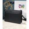 Prada Saffiano Leather Pouch 2VF032 Black