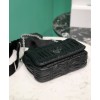 Prada Gaufre Nappa Leather Shoulder Bag 1BD289 Black