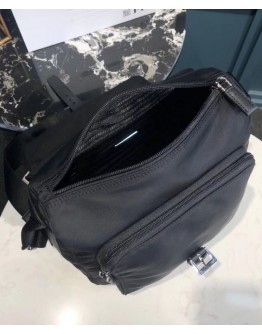 Prada Small Nylon Shoulder Bag 1BD994 Black