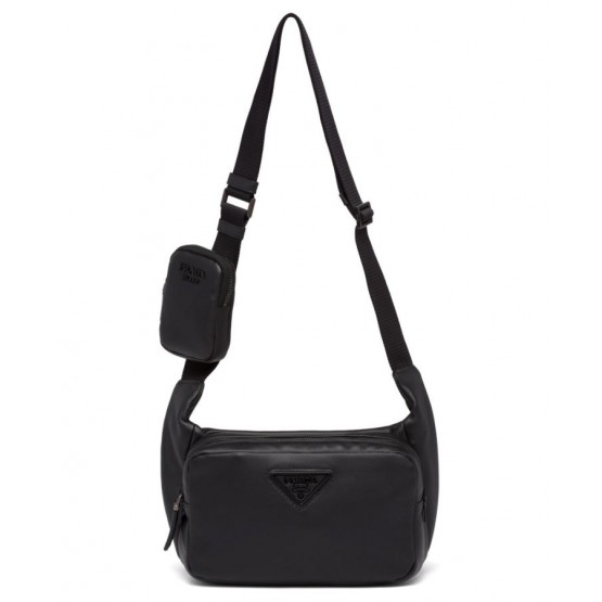 Prada Leather Shoulder Bag Black