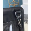 Prada nylon and saffiano leather smartphone case 2ZH108 Black