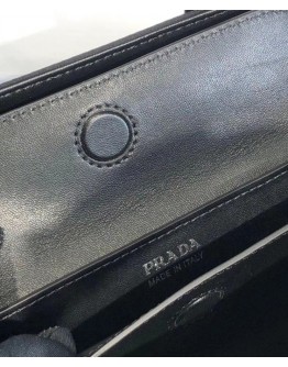 Prada Double nylon and Saffiano leather bag 1BG775 Black