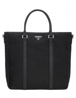 Prada Nylon Tote Bag 2VG034 Black