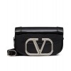 Valentino Garavani Supervee Patent Crossbody Bag Black
