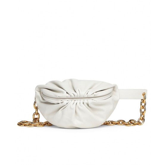 Bottega Veneta The Belt Chain Pouch White