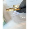 Dior White Crystal J adior Antique Gold-Finish Bangle Golden