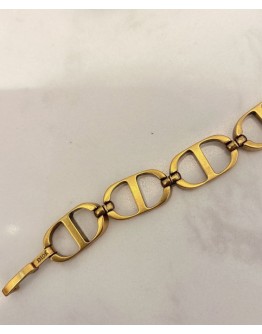 Dior 30 Montaigne Antique Gold-Finish  Links Bracelet Golden