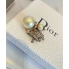 Dior White Resin Pearl And Crystal Elephant JAdior Dior Tribales Antique Gold-Finish Earring Golden