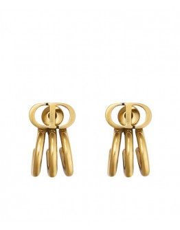 Dior 30 Montaigne Earrings Golden