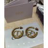 Dior 30 Montaigne Hoop Earrings Golden