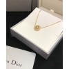 Dior Rose Des Vents Necklace Golden