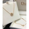 Dior Rose Des Vents Necklace Golden