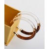 Fendi Transparent plexiglass earrings Orange