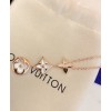 Louis Vuitton Color Blossom Lariat Necklace Pink Gold White Mother-Of-Pearl And Diamond Red